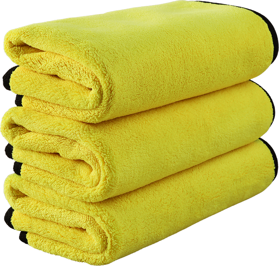 The Pro Stuff 800 GSM microfiber towels, stacked