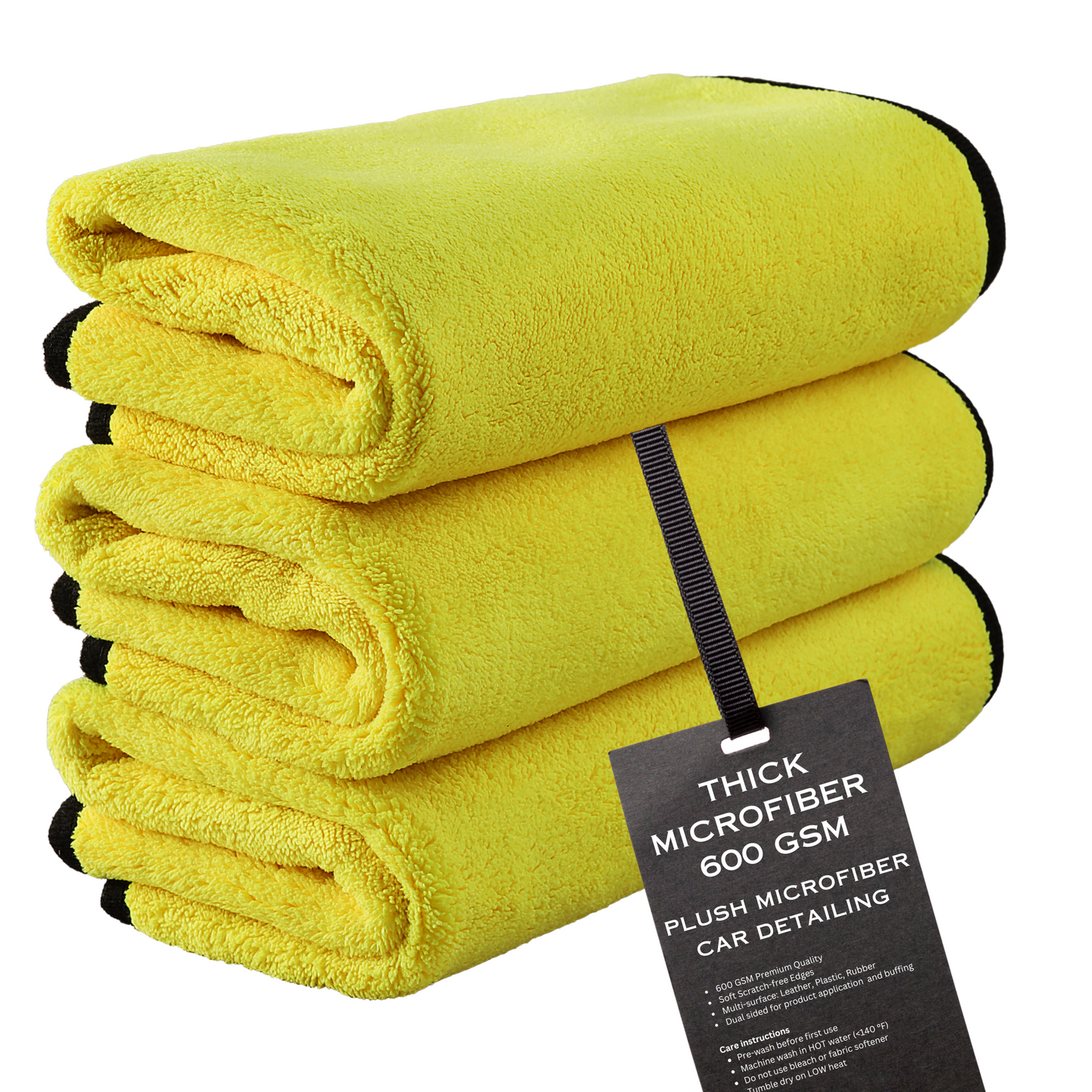 MICROFIBER 600 GSM - 3 PACK        APPLY AND BUFF